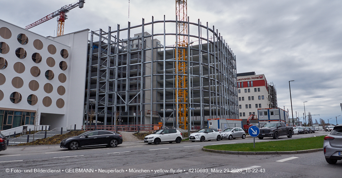 29.03.2023 - Baustelle REVO und Umgebung in Neuperlach